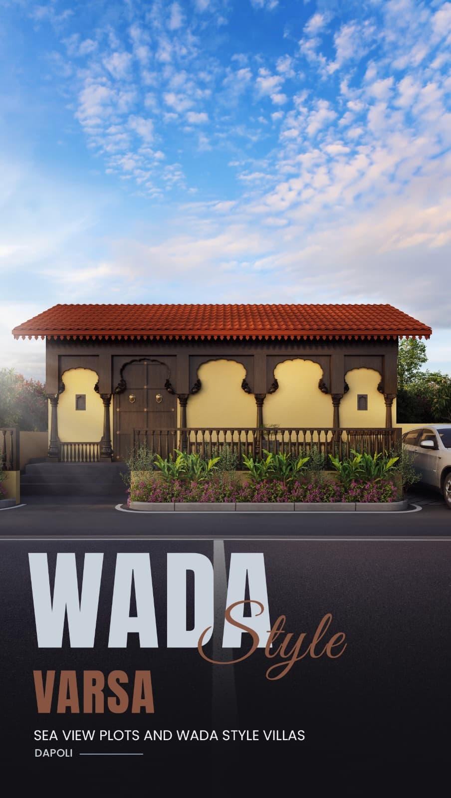 Varsa, Dapoli — sea view plots and Wada style villas